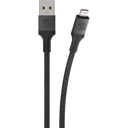 Scosche SC 4ft BRAIDED LIGHTNING CABLE- GRAY I3B4SGSP
