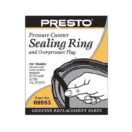 Presto Pressure Canner Sealing Ring and Overpressure Plug PR394011