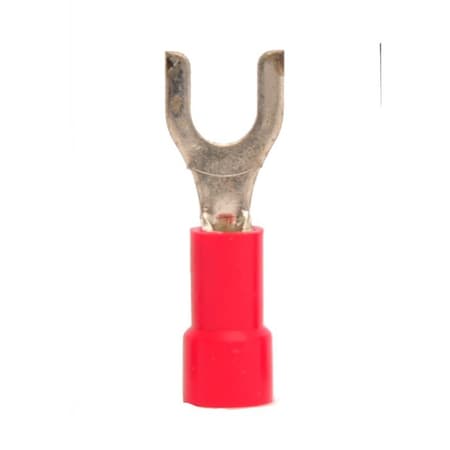 Hillsdale Terminal Fork Terminal, #8 Stud Size, 18 AWG, Vinyl Insulated, 1000 PK 50060