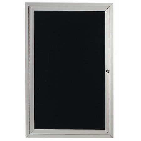 Aarco Outdoor Enclosed Directory w/ Al Frame, Clear Satin Anodized Finish, 48''Hx36''W OADC4836