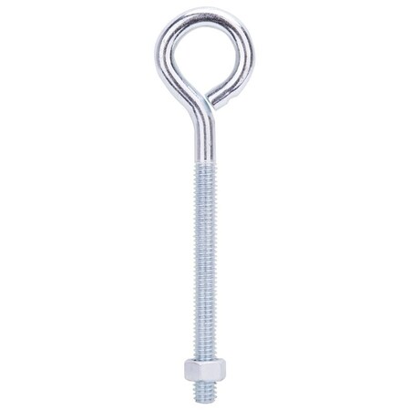 Eye Bolt,7.8 mm Thread,Machine Thread,3 in L Thread,1-5/16 in Dia Eye,222 lb Working Load,Steel