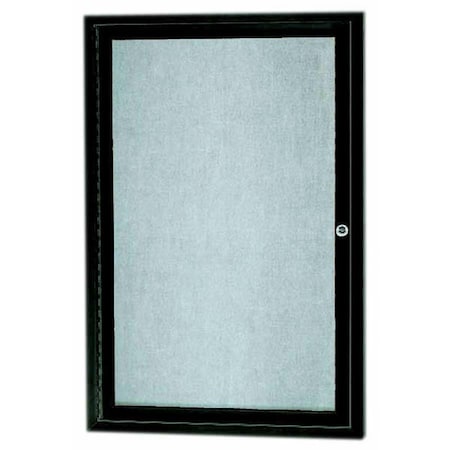 Aarco Outdoor Illuminated Enclosed Bulletin Board w/ Al Frame, Bronze Anodized Al, 36''Hx24''W ODCC3624RIBA