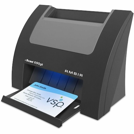 Ambir nScan 690gt - Duplex ID Card Scanner - 48-bit Color - 8-bit Grayscale - Duplex Scanning - USB DS690GT-AS