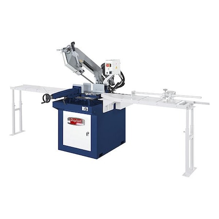 Dayton Dual Mitering Band Saw, 10 in Square, 110V V, 1.5 hp HP 880GK9