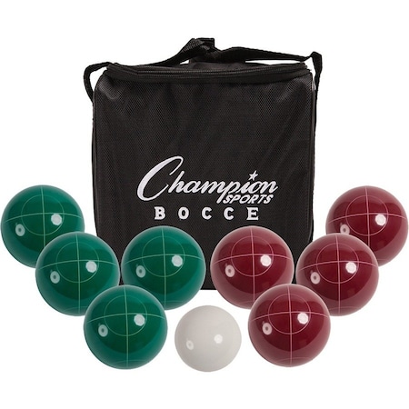 Champion Sports Deluxe Bocce Tournament Set, w/Bag CG200