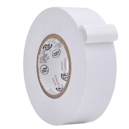 Wod Tape ETC766MS General Purpose Electrical Tape White UL/CSA listed core: 1 in. X 66 ft, 96PK WOD ETC766MS-01000-96-66-WHI