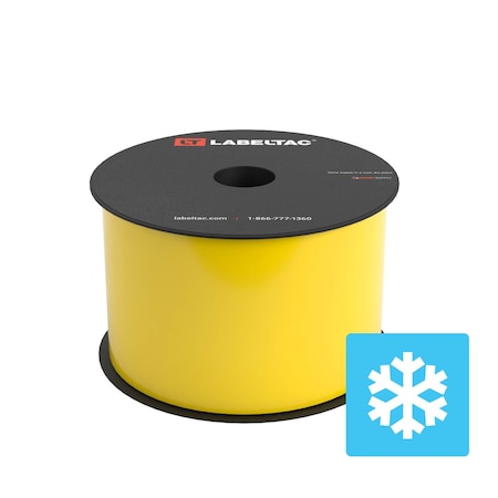 Labeltac Cold Storage Supply 3in x 100ft, Yellow LT301CS