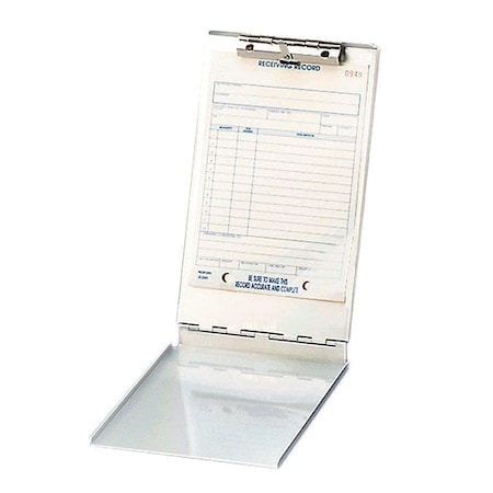 Zoro Select 5-1/2"x 8-1/2" Storage Clipboard 3/8", Silver 10007