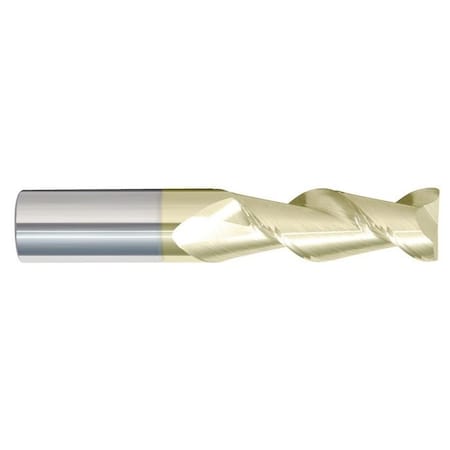 Monster Tool 2 Flute High Performance Square End Mill for Aluminum, 1/2in diameter, ZrN Finish 282-501250D