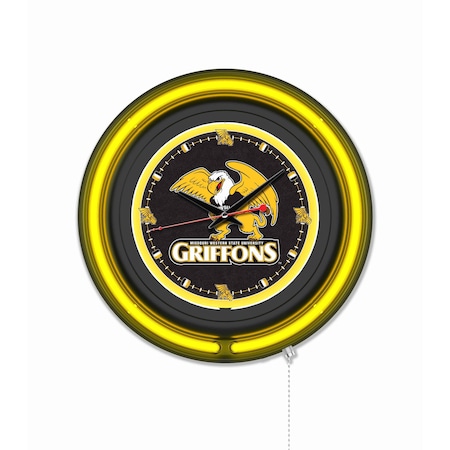 Holland Bar Stool Missouri Western State University 15 Double Neon Wall Clock Clk15BK