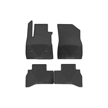 Weathertech Black, Front and Rear All Weather Floor Mats W556-W557