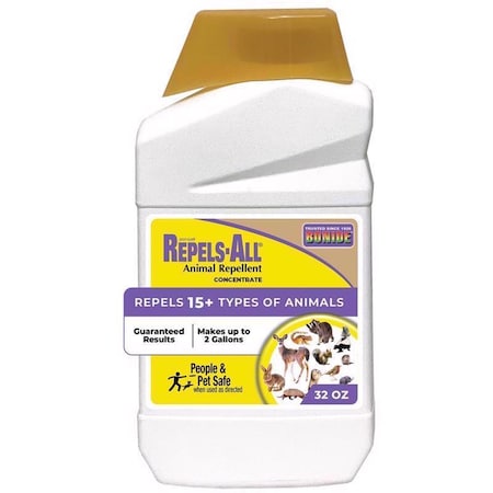 Bonide Repels-All Animal Repellent Concentrate For Most Animal Types 32 oz 2376