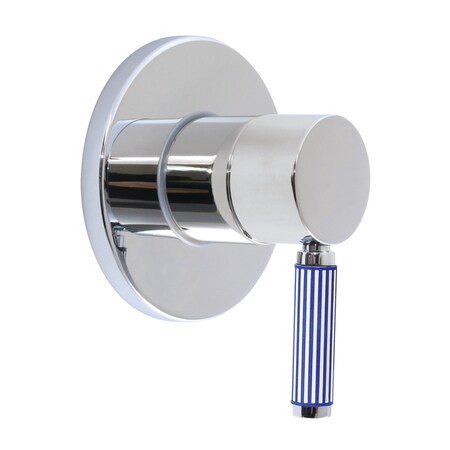 Kingston Brass Single-Handle Three-Way Diverter Valve with Round Trim Kit, Polished Chrome KS3031KPS