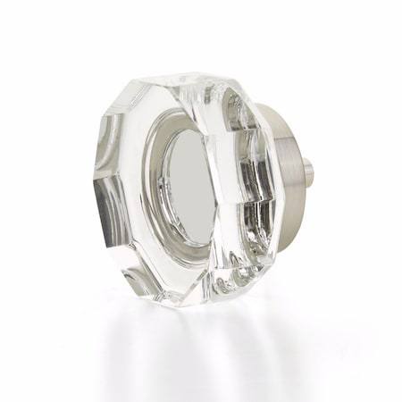 Schaub City Lights Multi Sided Glass Knob Satin Nickel Finish 53-15