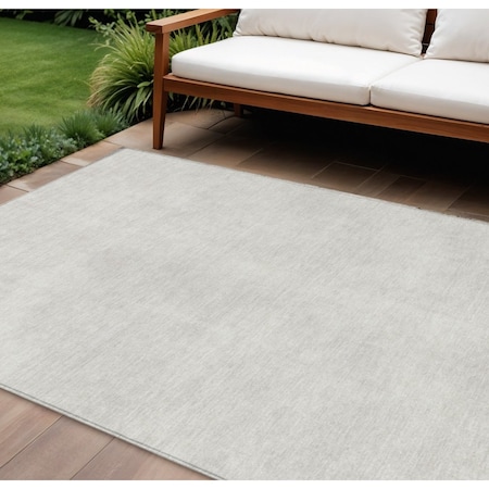 Homeroots 8' X 10' Ivory Washable Indoor Outdoor Area Rug 598833