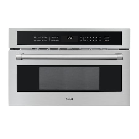 Koolmore 30 in. Built-In Microwave w/ Convection Oven and Air Fryer 1.6 cu. ft. Capacity in Stainless-Steel KM-CWO30-SS