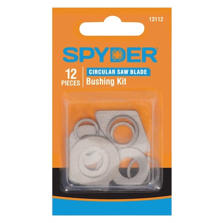 Spyder 12-Piece Saw Blade Arbor Bushing Adapter Kit 13112