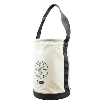 Klein Tools Bucket Bag, Natural, Canvas, 1 Pockets 5106