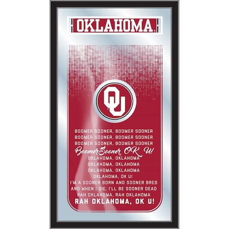 Holland Bar Stool Co Oklahoma 26" x 15" Fight Song Mirror MFghtOklhma