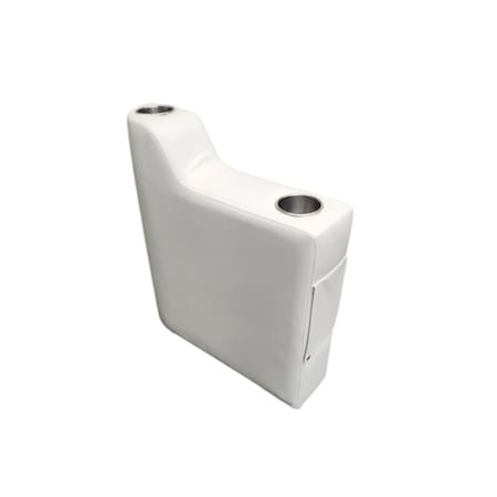 Horizon Mfg Premium Series Right Hand Pontoon Armrest  White 3019-AA