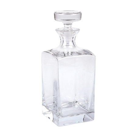 Homeroots European Mouth Blown Lead Free Crystal Liquor Decanter 390107