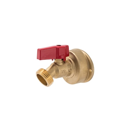 Proline Series Brass 1/2-in PF x 3/4-in MHT 1/4 Turn No Kink Hose Bibb 1102-653