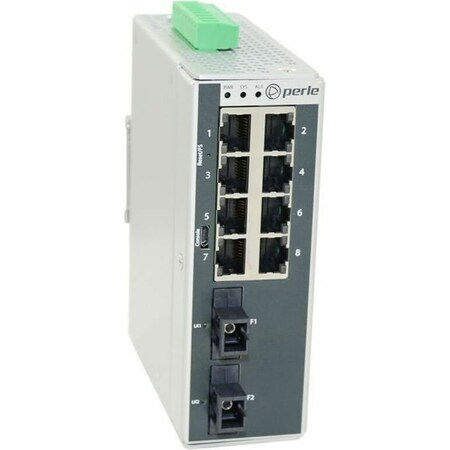 Perle IDS-710-C2MS05D10-port Gigabit DIN Rail Switches with fixed fiber 07017520