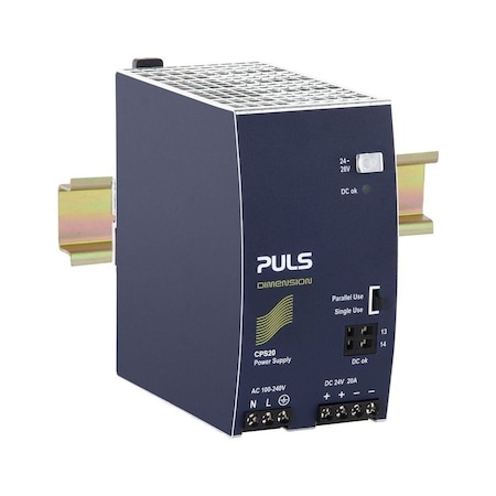 Puls Din Rail Power Supplies for 1-Phase System, 24V, 20A, Conformal Coating CPS20.241-C1