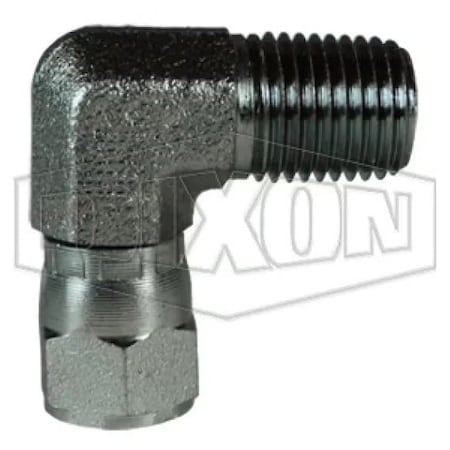 Dixon Hydraulic Elbow, 1-5/16-12 x 1-11-1/2 Nominal, 37Deg Female JIC Swivel x Male NPTF, Steel, Domestic 6501-16-16