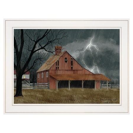 Homeroots Dark and Stormy Night 2 White Framed Print Wall Art 406324