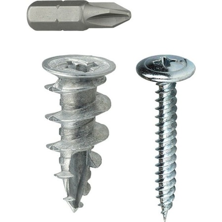 Dottie Screw Anchor, 1-1/2" L, Zamac Alloy WDK8WT
