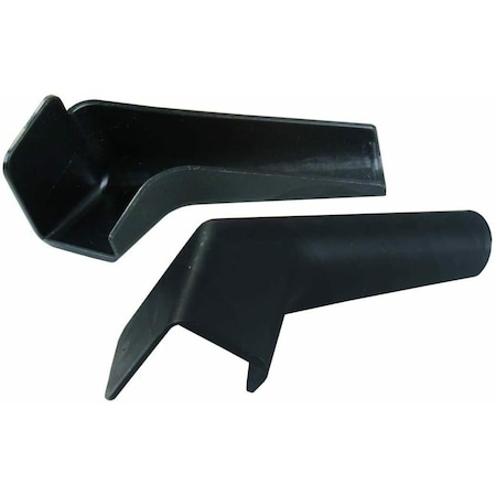 Gourmetgalley Extended Rigid Rain Gutter Spouts, Black GO2468589