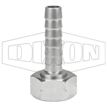 Dixon Long Shank Coupling, 3/4 x 3/8 in Nominal, Female Garden Hose Thread x Hose End Style, Domestic SLS347