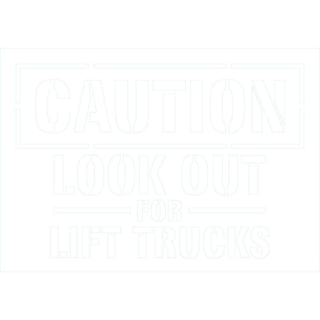 Lyle Caution Look Out For Lift Trucks, 10x7, Non-Reflective, None G-1581-NS_10x7