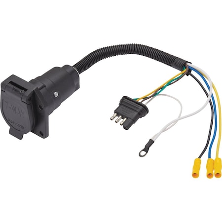 Towsmart Trailer 4-Way Flat To 7-Way Blade Wiring Adapter 1415