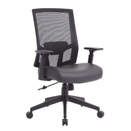 Boss Office Chair, 43.5 in H, Black B6044AM-BK