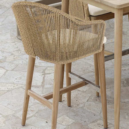 Skyline Design Calixto Barstool with Sunbrella Cushion 24116-NTH-CUSH