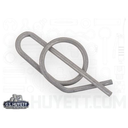 Huyett Ring Cotter Pin, Heavy Duty, 300-304 Stainless Steel, 0.072 in Dia x 1.456 in Effective Length RCSS-0500-H