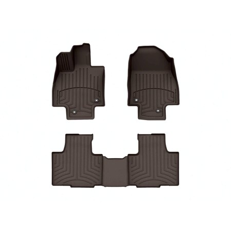Weathertech Cocoa, Front and Rear FloorLiner HP 471827-1-2IM