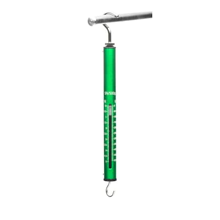United Scientific Aluminum Spring Scale, 500G / 5N, Green,  SB0500-A