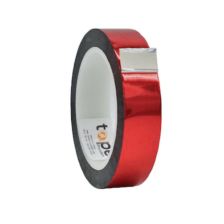 Wod Tape MPFT1 Metalized Polyester Mylar Film Tape Red: 1 in. x 72 yds, 48PK WOD MPFT1-01000-48-72-RED