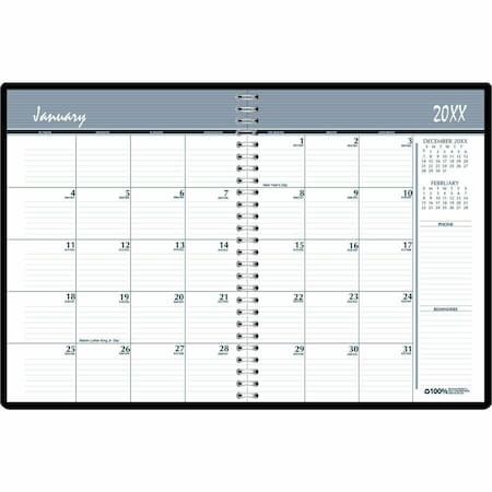 House Of Doolittle Month Planner, 14 Months, 6-7/8x8-3/4 In. HOD26802