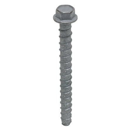 Simpson Strong-Tie Titen HD Heavy-Duty Screw Anchor, 1/2 in Dia, 6 in L, Carbon Steel, Galvanized THD50600HMGF1