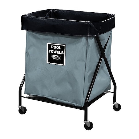 Royal Basket Trucks X-Frame Hamper, 150 lb Capac., 26" L G08-GGX-XPA-3ONN