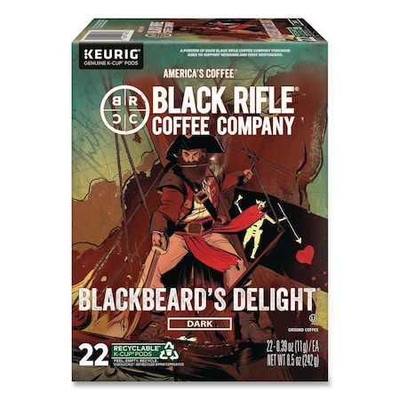 Black Rifle Coffee Co Blackbeard's Delight Coffee K-Cups, 22PK 5000384804