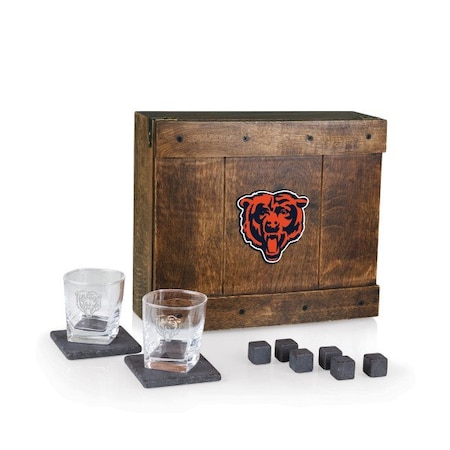 Picnic Time Family Of Brands NFL Chicago Bears - Whiskey Box Gift Set 605-10-509-067-2