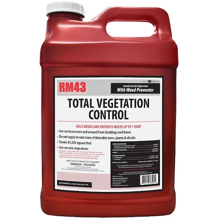 Ragan & Massey Total Vegetation Control, Liquid, Clear/Yellow, 2.5 gal, Bottle 76501