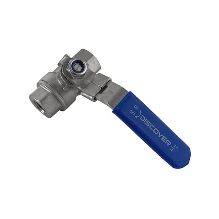 Discover 3/8 in. 304 Stainless Steel Ball Valve Full-Port 1000 PSI 102469