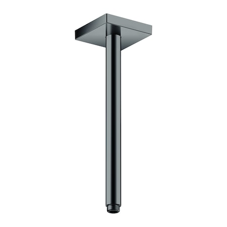 Axor ShowerSolutions Extension Pipe for Ceiling Mount Square, 12" in Polished Black Chrome 26438331