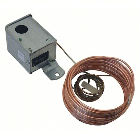 Siemens Line Voltage Mechanical Thermostat, Heat or Cool, 35 to 45F, Screwdriver, 120 to 240V AC, 1C, 1H 134-1511